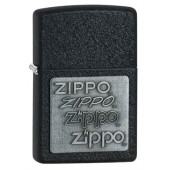 Зажигалка ZIPPO Classic с покрытием Black Crackle™, латунь/сталь, чёрная, матовая, 38x13x57 мм