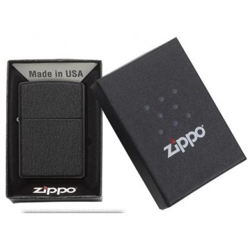 Зажигалка ZIPPO Classic с покрытием Black Crackle™, латунь/сталь, чёрная, матовая, 38x13x57 мм-2
