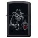 Зажигалка ZIPPO Bar Skull Design с покрытием Black Matte, латунь/сталь, чёрная, матовая, 38x13x57 мм