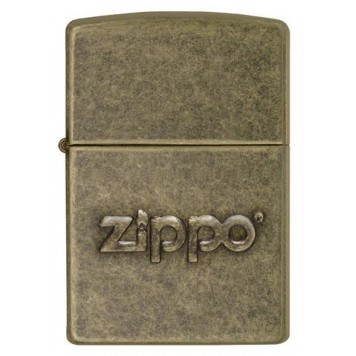 Зажигалка ZIPPO Classic с покрытием Antique Brass, латунь/сталь, серебристая, матовая, 38x13x57 мм