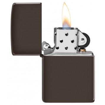 Зажигалка ZIPPO Classic с покрытием Brown Matte, латунь/сталь, коричневая, матовая, 38x13x57 мм-6