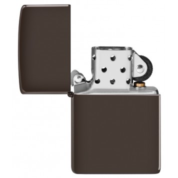 Зажигалка ZIPPO Classic с покрытием Brown Matte, латунь/сталь, коричневая, матовая, 38x13x57 мм-2