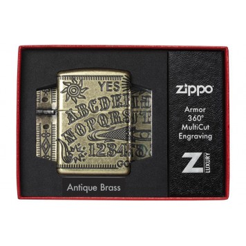 Зажигалка ZIPPO Armor™ с покрытием Antique Brass, латунь/сталь, медная, матовая, 38x13x57 мм-9