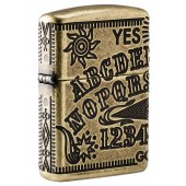 Зажигалка ZIPPO Armor™ с покрытием Antique Brass, латунь/сталь, медная, матовая, 38x13x57 мм