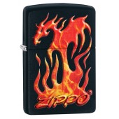 Зажигалка ZIPPO Classic с покрытием Black Matte, латунь/сталь, чёрная, матовая, 38x13x57 мм