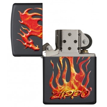 Зажигалка ZIPPO Classic с покрытием Black Matte, латунь/сталь, чёрная, матовая, 38x13x57 мм-2