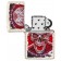 Зажигалка ZIPPO Skull Design с покрытием Mercury Glass, латунь/сталь, белая, 38x13x57 мм