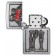 Зажигалка ZIPPO Couple Love с покрытием Brushed Chrome, латунь/сталь, серебристая, 36x13x57 мм