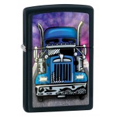 Зажигалка ZIPPO Classic с покрытием Black Matte, латунь/сталь, чёрная, матовая, 36x12x56 мм