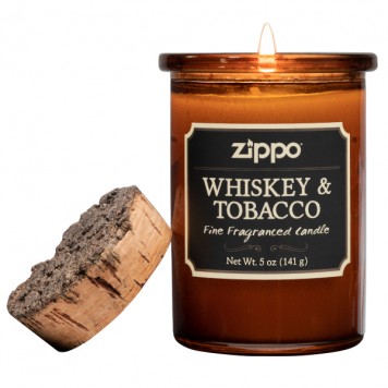 Ароматизированная свеча ZIPPO Whiskey & Tobacco, воск/хлопок/кора древесины/стекло, 70x100 мм-3