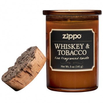 Ароматизированная свеча ZIPPO Whiskey & Tobacco, воск/хлопок/кора древесины/стекло, 70x100 мм-2