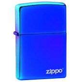 Зажигалка ZIPPO Classic с покрытием High Polish Indigo, латунь/сталь, синяя, глянцевая, 38x13x57 мм