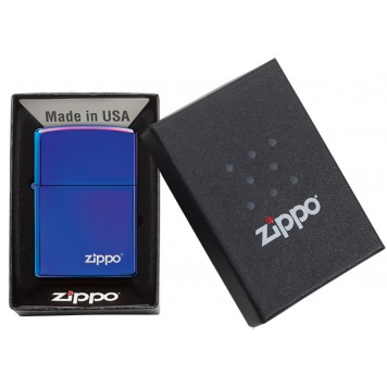 Зажигалка ZIPPO Classic с покрытием High Polish Indigo, латунь/сталь, синяя, глянцевая, 38x13x57 мм-4