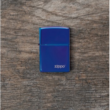 Зажигалка ZIPPO Classic с покрытием High Polish Indigo, латунь/сталь, синяя, глянцевая, 38x13x57 мм-3