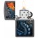 Зажигалка ZIPPO Fiery Dragon с покрытием Iron Stone, латунь/сталь, серая, матовая, 38x13x57 мм