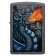 Зажигалка ZIPPO Fiery Dragon с покрытием Iron Stone, латунь/сталь, серая, матовая, 38x13x57 мм