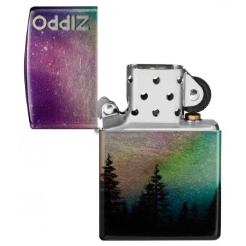 Зажигалка ZIPPO Colorful Sky с покрытием 540 Tumbled Chrome, латунь/сталь, разноцветная, 38x13x57 мм-3