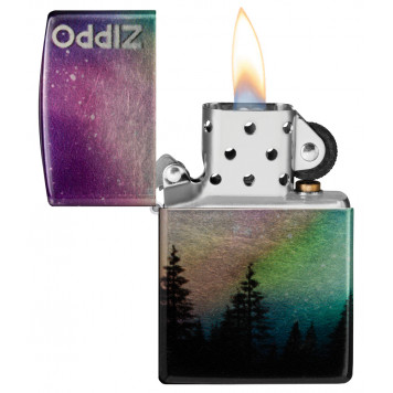 Зажигалка ZIPPO Colorful Sky с покрытием 540 Tumbled Chrome, латунь/сталь, разноцветная, 38x13x57 мм-2