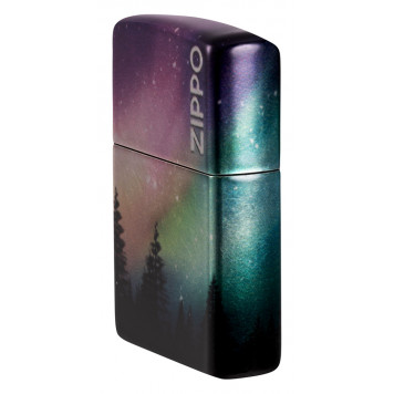 Зажигалка ZIPPO Colorful Sky с покрытием 540 Tumbled Chrome, латунь/сталь, разноцветная, 38x13x57 мм-7