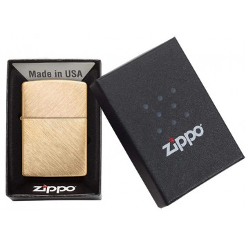 Зажигалка ZIPPO Classic с покрытием Herringbone Sweep Brass, латунь/сталь, золотистая, 38x13x57 мм-6