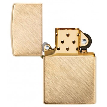 Зажигалка ZIPPO Classic с покрытием Herringbone Sweep Brass, латунь/сталь, золотистая, 38x13x57 мм-3