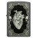 Зажигалка ZIPPO Heart Design с покрытием Iron Stone, латунь/сталь, серая, 38x13x57 мм