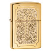 Зажигалка ZIPPO Armor™ с покрытием High Polish Brass, латунь/сталь, золотистая, 38x13x57 мм