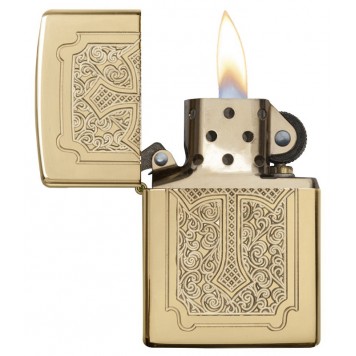 Зажигалка ZIPPO Armor™ с покрытием High Polish Brass, латунь/сталь, золотистая, 38x13x57 мм-1