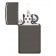 Зажигалка ZIPPO Slim® с покрытием Black Ice ®, латунь/сталь, чёрная, матовая, 29x10x60 мм
