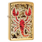 Зажигалка ZIPPO Classic с покрытием High Polish Brass, латунь/сталь, золотистая, 38x13x57 мм