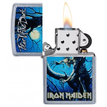 Зажигалка ZIPPO Iron Maiden с покрытием Street Chrome™, латунь/сталь, серебристая, 38x13x57 мм-2