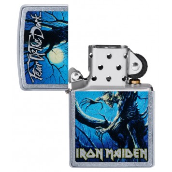 Зажигалка ZIPPO Iron Maiden с покрытием Street Chrome™, латунь/сталь, серебристая, 38x13x57 мм-3