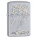 Зажигалка ZIPPO Money Tree Design с покрытием Satin Chrome, латунь/сталь, серебристая, 38x13x57 мм