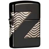 Зажигалка ZIPPO Armor™ с покрытием High Polish Black Ice®, латунь/сталь, чёрная, 38x13x57 мм