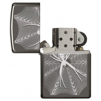 Зажигалка ZIPPO Classic с покрытием Black Ice®, латунь/сталь, чёрная, глянцевая, 38x13x57 мм-1