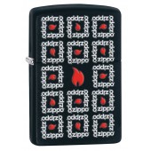 Зажигалка ZIPPO Classic с покрытием Black Matte, латунь/сталь, чёрная, матовая, 36x12x56 мм