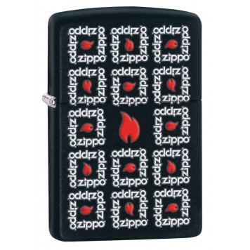 Зажигалка ZIPPO Classic с покрытием Black Matte, латунь/сталь, чёрная, матовая, 36x12x56 мм