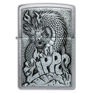Зажигалка ZIPPO Classic с покрытием Brushed Chrome, латунь/сталь, серебристая, 38x13x57 мм-1