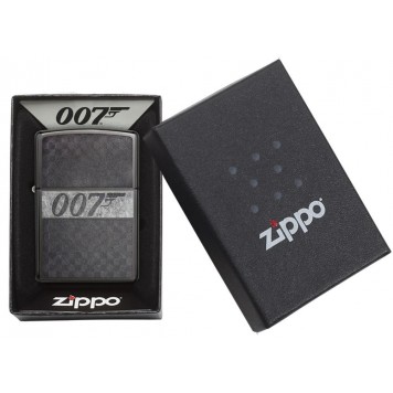 Зажигалка ZIPPO James Bond 007™ с покрытием Black Ice®, латунь/сталь, чёрная, глянцевая, 38x13x57 мм-6