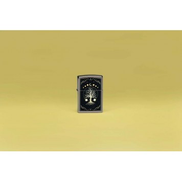 Зажигалка ZIPPO Mystic Nature Design с покрытием Black Ice®, латунь/сталь, черная, 38x13x57 мм-6