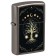 Зажигалка ZIPPO Mystic Nature Design с покрытием Black Ice®, латунь/сталь, черная, 38x13x57 мм