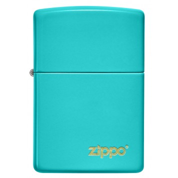 Зажигалка ZIPPO Classic с покрытием Flat Turquoise, латунь/сталь, бирюзовая, матовая, 38x13x57 мм-1