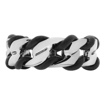 Кольцо ZIPPO, серебристо-чёрное, нержавеющая сталь, диаметр 21 мм-1
