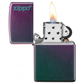 Зажигалка ZIPPO Classic с покрытием Iridescent, латунь/сталь, фиолетовая, матовая, 38x13x57 мм-2