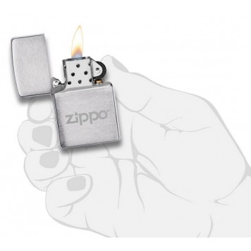 Подарочный набор ZIPPO: фляжка 89 мл и зажигалка, латунь/сталь, серебристый, в коробке с подвесом-7