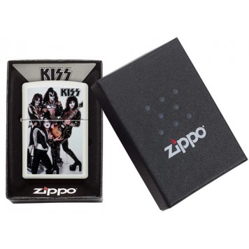 Зажигалка ZIPPO KISS® с покрытием White Matte, латунь/сталь, белая, матовая, 38x13x57 мм-5