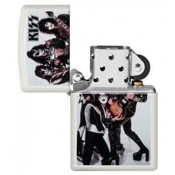 Зажигалка ZIPPO KISS® с покрытием White Matte, латунь/сталь, белая, матовая, 38x13x57 мм-2