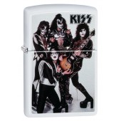 Зажигалка ZIPPO KISS® с покрытием White Matte, латунь/сталь, белая, матовая, 38x13x57 мм