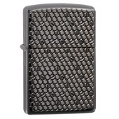 Зажигалка ZIPPO Armor™ с покрытием Black Ice®, латунь/сталь, чёрная, глянцевая, 38x13x57 мм