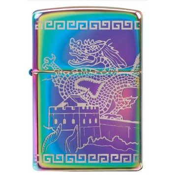 Зажигалка ZIPPO Classic с покрытием Multi Color, латунь/сталь, разноцветная, глянцевая, 38x13x57 мм-1